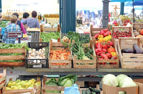 go to a farmers market for earth day