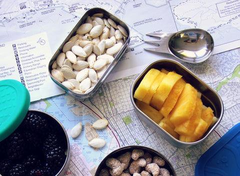 stainless steel container to storage food, a reusable container plastic-free