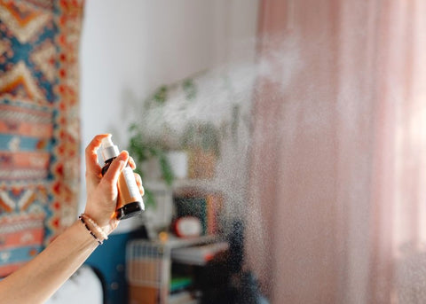 spray in the air with natural ingredients to avoid toxic chemicals